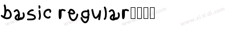 basic regular字体转换